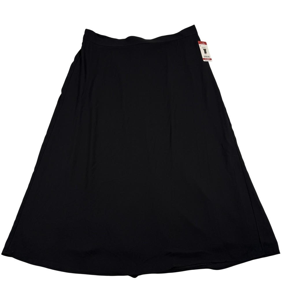 Vince‎ Camuto Skirt XL Black Midi Long Minimalist Neutral Office Career Workwear